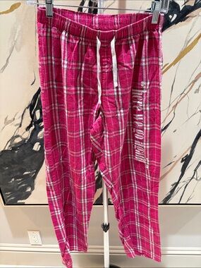 District Kids Pink Plaid Pajama Bottoms